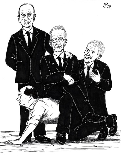 Cartoon: Maggioranza di Governo (medium) by paolo lombardi tagged italy,politics,governament