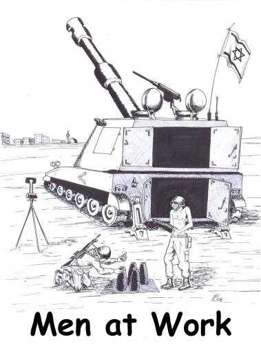 Cartoon: men at work (medium) by paolo lombardi tagged palestine,krieg,war,israel,gaza,politic
