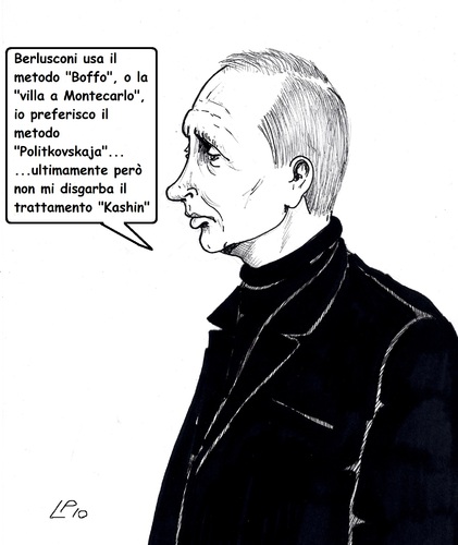 Cartoon: Metodo e Trattamento (medium) by paolo lombardi tagged italy,russia,putin,berlusconi,politics