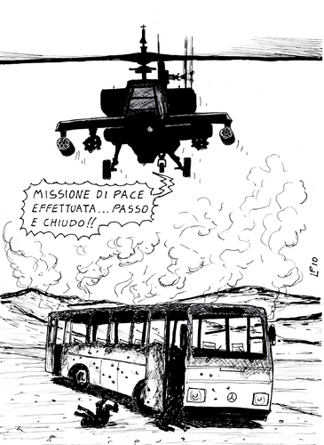 Cartoon: Missione Compiuta (medium) by paolo lombardi tagged war,afghanistan,peace