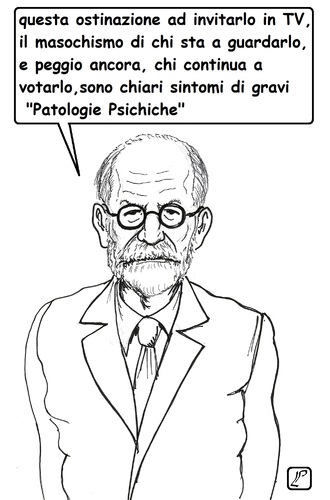 Cartoon: Patologie (medium) by paolo lombardi tagged italy,politics,satire,cartoon,berlusconi,tv