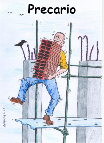 Cartoon: precario (medium) by paolo lombardi tagged italy,politics,work,job