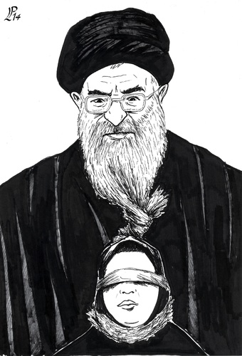Cartoon: Rayhaneh Jabbari (medium) by paolo lombardi tagged iran,freedom