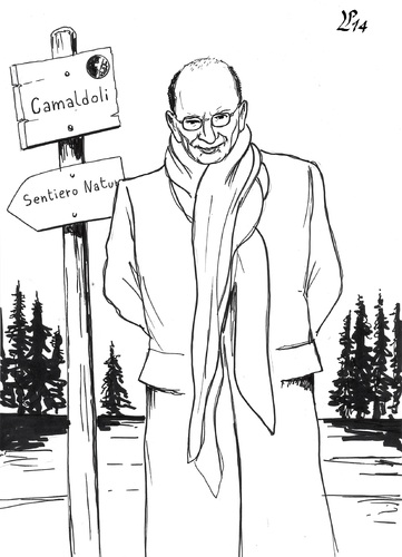 Cartoon: Ritiro (medium) by paolo lombardi tagged italy,governament,letta,premier