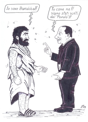 Cartoon: scelti dal popolo (medium) by paolo lombardi tagged italy,berlusconi,satire,politics,caricature