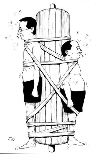 Cartoon: S.fascio (medium) by paolo lombardi tagged italy,berlusconi,fini,politics,satire,caricature