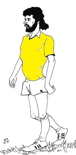 Cartoon: Socrates (medium) by paolo lombardi tagged brazil,football