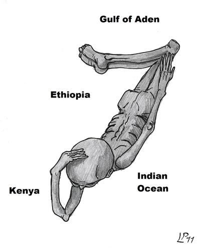 Cartoon: Somalia (medium) by paolo lombardi tagged somalia,hungry,war