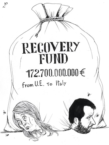 Cartoon: The Italian nationalists (medium) by paolo lombardi tagged italy,europe