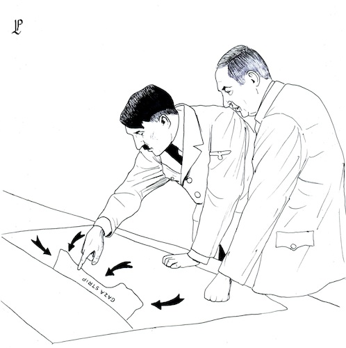 Cartoon: The Master (medium) by paolo lombardi tagged gaza,netanyahu,war