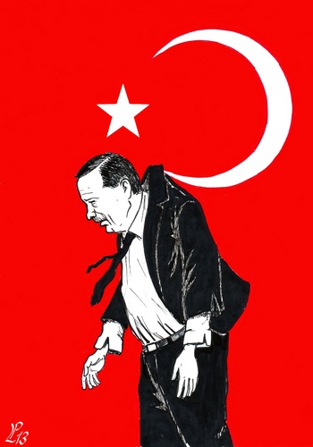 Cartoon: Turkey indignant (medium) by paolo lombardi tagged turkey,erdogan