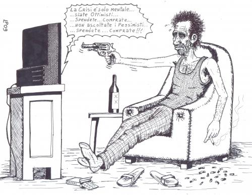 Cartoon: va tutto bene (medium) by paolo lombardi tagged italy,politic,satire,caricature
