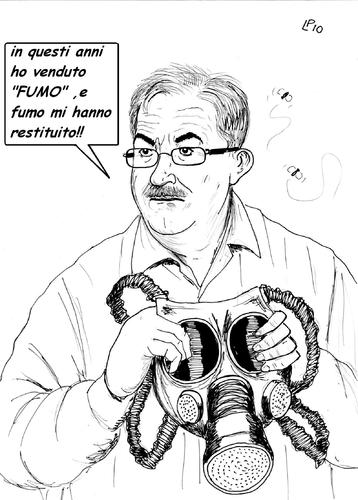 Cartoon: venditore di fumo (medium) by paolo lombardi tagged italy,politics,work,arbeit