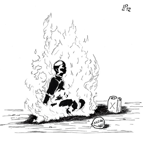 Cartoon: Vuoto a Perdere (medium) by paolo lombardi tagged italy,work,crisis,economy
