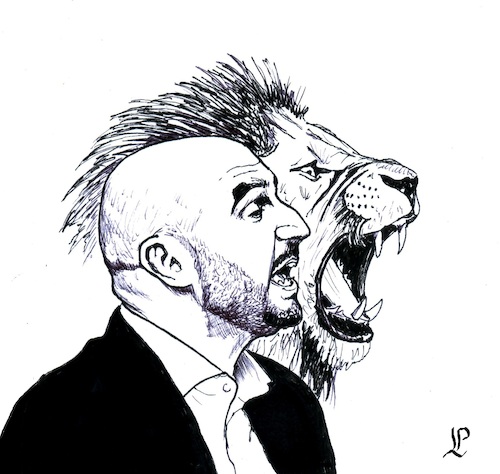 Cartoon: Walid Regragui Morocco (medium) by paolo lombardi tagged walid,regragui,morocco,football