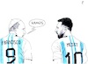 Cartoon: Argentina (small) by paolo lombardi tagged argentina,messi,pope,francis