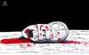 Cartoon: Bloody Easter (small) by paolo lombardi tagged terrorism