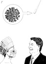 Cartoon: Brazil Don t look up (small) by paolo lombardi tagged brazil,bolsonaro,covid,pandemic