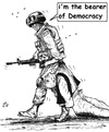 Cartoon: Carrier (small) by paolo lombardi tagged war,peace,democracy,politics,krieg