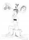 Cartoon: Dilemma (small) by paolo lombardi tagged italy,caricature,satire,nature,bycicling,byke