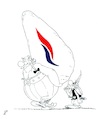 Cartoon: Elections in France (small) by paolo lombardi tagged france,elections,europe,macron,lepen