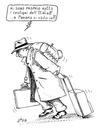 Cartoon: fuga (small) by paolo lombardi tagged italy,berlusconi,politics,satire