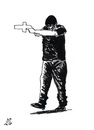 Cartoon: Gunboy in Munich (small) by paolo lombardi tagged germany