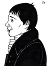 Cartoon: Heinrich Von Kleist (small) by paolo lombardi tagged heinrich,von,kleist