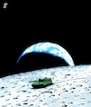 Cartoon: Moon war (small) by paolo lombardi tagged war,netanyahu,moon
