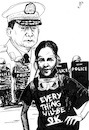 Cartoon: Myanmar (small) by paolo lombardi tagged myanmar,protest,riot,repression