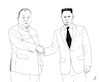 Cartoon: Putin meet Kim (small) by paolo lombardi tagged putin,kim,russia,korea,war,weapons