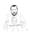 Cartoon: Salvini with Bannon (small) by paolo lombardi tagged italy,europe