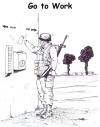 Cartoon: work in gaza (small) by paolo lombardi tagged palestine krieg war israel gaza