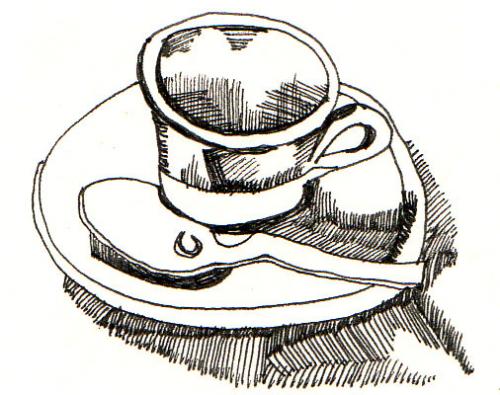 Cartoon: coffee (medium) by etsuko tagged coffee