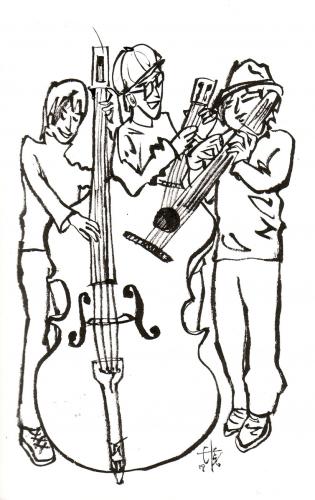 Cartoon: musicians (medium) by etsuko tagged music