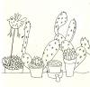 Cartoon: bird (small) by etsuko tagged illustration,bird,cactus