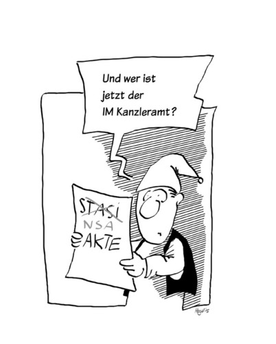 Cartoon: Spitzel (medium) by Mergel tagged nsa,bnd,kanzleramt,spitzel,suchbegriff,selektoren,industriespionage,spionage,usa