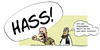 Cartoon: hassprediger (small) by Mergel tagged hasspredigt,faschismus,extremismus,terror,fanatiker