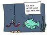 Cartoon: Piercing (small) by Mergel tagged piercing,trend,mode,fisch,wurm,selbstverstümmelung