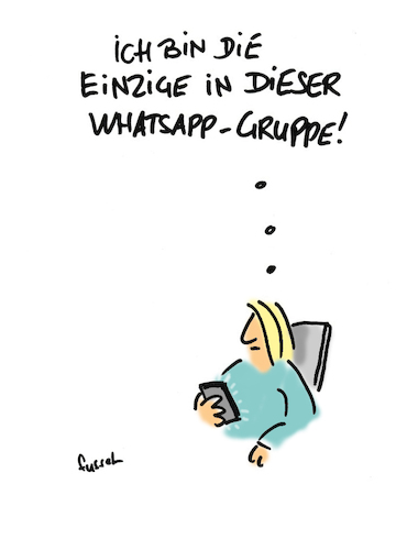 Cartoon: Erkenntnis (medium) by fussel tagged whatsapp,digitale,kommunikation,soziale,medien,social,media