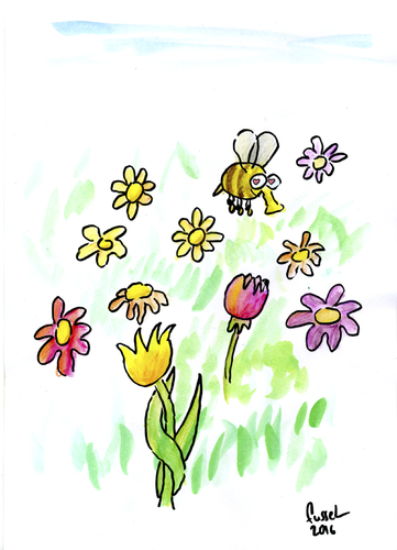 Cartoon: Spring Awakening? (medium) by fussel tagged frühlingserwachen,frühling,hummeln,blumen,hormone,frühlingserwachen,frühling,hummeln,blumen,hormone