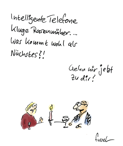 Cartoon: What is next (medium) by fussel tagged fussel,schlaftabletten,date,männer,frauen,ehe,rasenmäher,fragen,intelligente,smartphone,intelligente,fragen,smartphone,rasenmäher,ehe,frauen,männer,sex,date,schlaftabletten,fussel