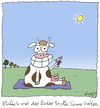 Cartoon: Einfach mal... (small) by fussel tagged sommer,chillen,euter,oben,ohne,sonnenbad,sonnen,sonne