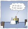 Cartoon: Ein Klassiker (small) by fussel tagged haar,suppe,kellnerwitz,schackalackaschokolade