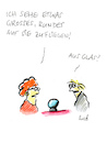 Cartoon: Schöne Aussichten (small) by fussel tagged wahrsagen,zukunft,prognose,kristallkugel