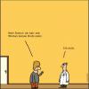 Cartoon: Seit Wochen kein Stuhl (small) by fussel tagged arzt,stuhl,gesundheitsreform