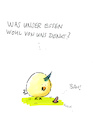 Cartoon: Was denkst du? (small) by fussel tagged essen,denken,vegan,vegetarisch,armer,wurm