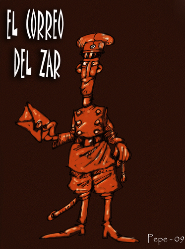 Cartoon: EL CORREO DEL ZAR (medium) by PEPE GONZALEZ tagged strogoff,verne,correo,zar,rusia,caricatura,cartoon