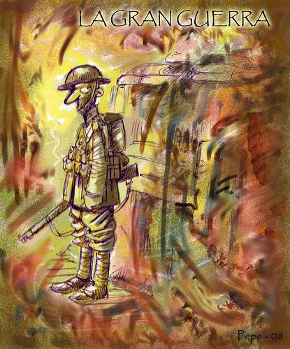 Cartoon: LA GRAN GUERRA (medium) by PEPE GONZALEZ tagged wwi,world,war,primera,guerra,mundial,uniformes,soldado,soldier