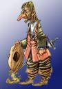 Cartoon: CYRANO (small) by PEPE GONZALEZ tagged cyrano,bergerac,mosquetero,caricatura,ilustracion